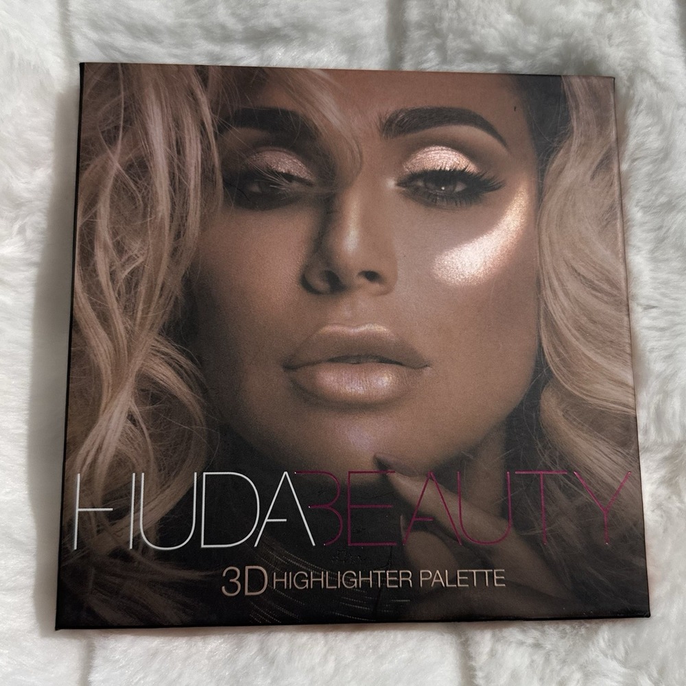 Huda Beauty 3D Highlighter Palette PINK Sands Edition NIB